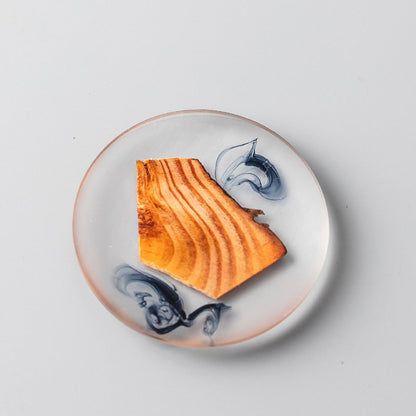 Funki Findz | Coasters | Pine Wood Resin Drink Coasters 6 Pcs