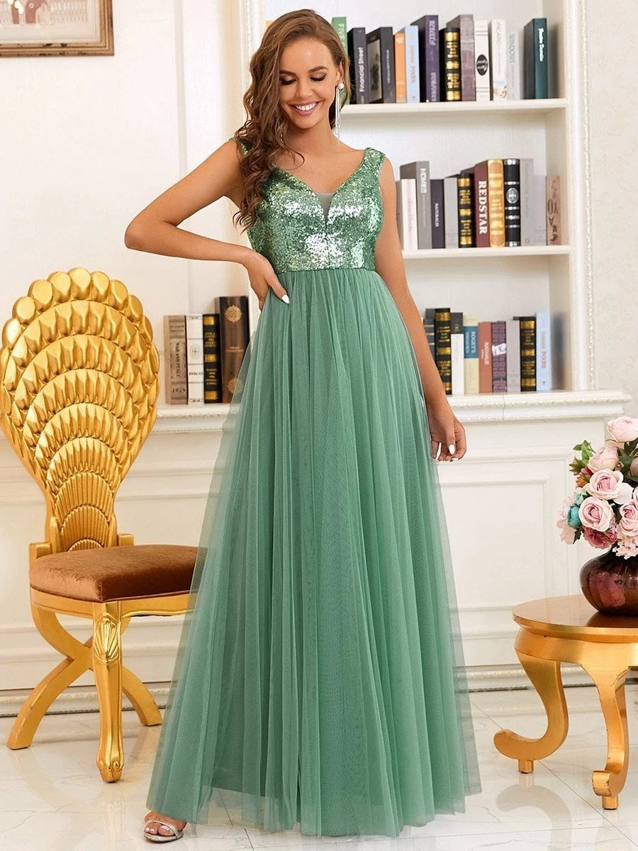 Funki Findz | Dresses | Women's Elegant Long Evening Dress