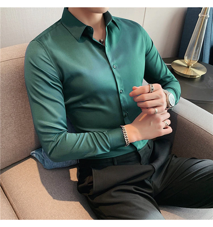 Funki Findz | Shirts | Men's Slim Fit British Style Dress Shirt 7XL