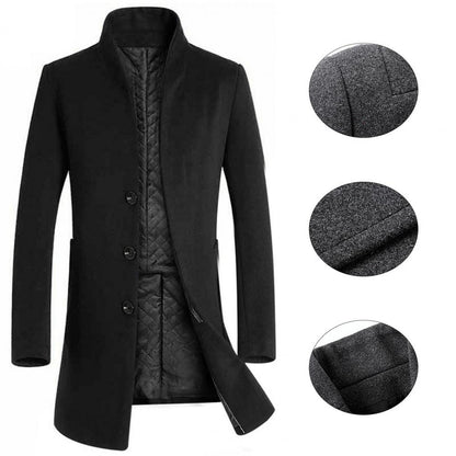 Funki Findz | Jackets | Men's Winter Wool Blend Slim Fit Jacket