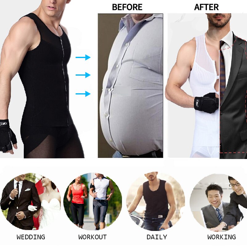 Funki Findz | Shapewear | Men's Slimming Compression Undershirt