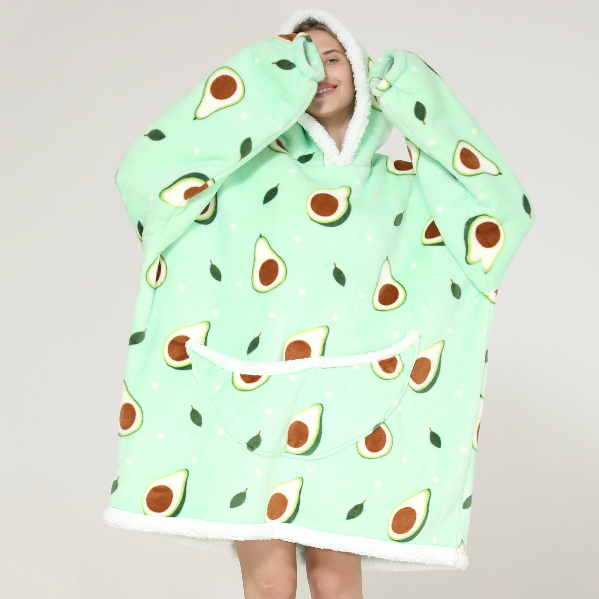 Funki Findz | Oodies | Unisex Soft Animal Print Hoodie Blanket