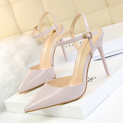 Funki Findz | Shoes | Women's Shiny Patent High Heel Slingback
