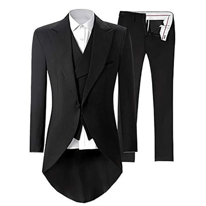 Funki Findz | Suits | Men's Custom 3 Pcs Grooms Suit | Tailcoat