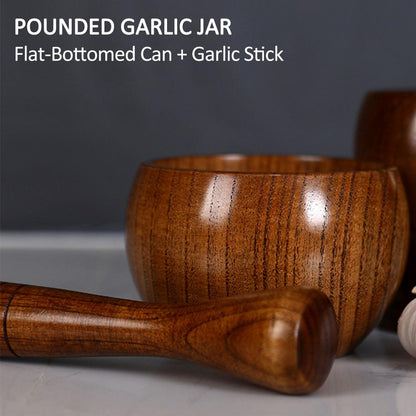 Funki Findz | Mortar and Pestles | Wood Garlic Spice Crusher