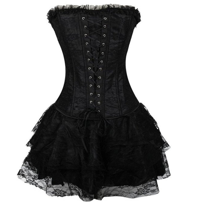 Funki Findz | Dresses | Women's Sweet Bustier Corset Dress Set