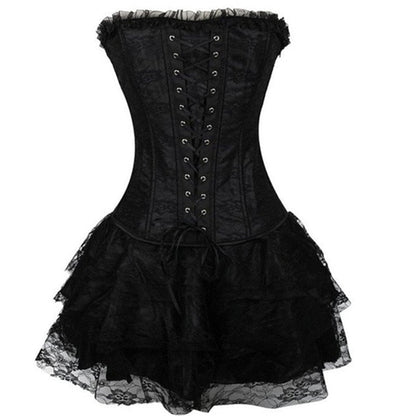 Funki Findz | Dresses | Women's Sweet Bustier Corset Dress Set