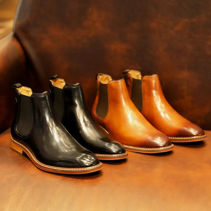 Funki Findz | Boots | Men's Stylish Luxury Leather Chelsea Boots