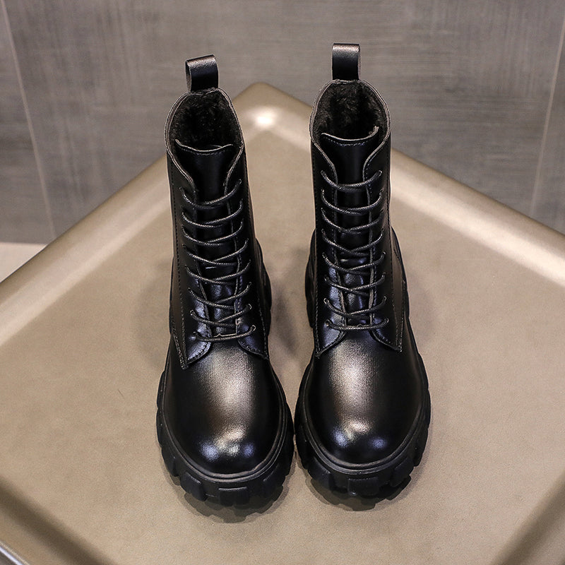 Funki Findz | Boots | Women's Lace-up Chunky Combat Boots