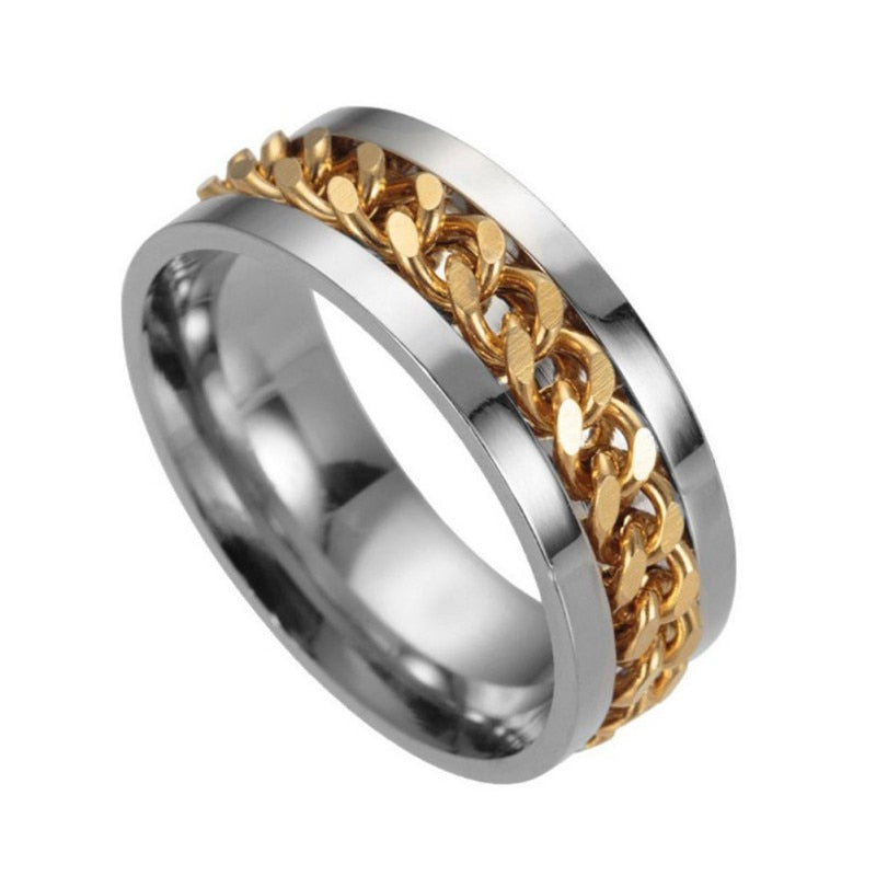 Funki Findz | Rings | Men's Moveable Ring | Stainless Steel Ring