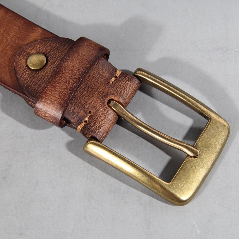 Funki Findz | Belts | Men's Vintage Handmade Rustic Leather Belt