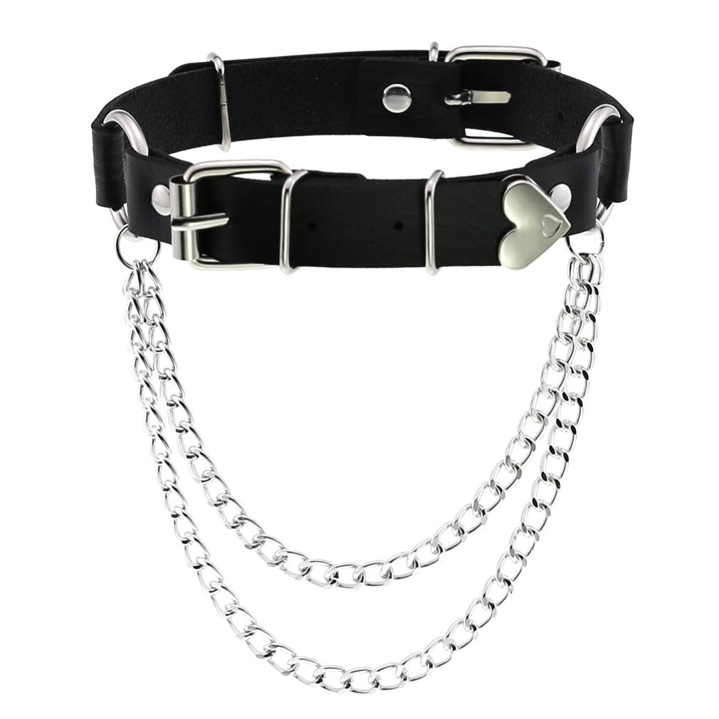 Funki Findz | Necklaces | Unisex Hip Hop PU Leather Choker