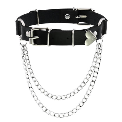 Funki Findz | Necklaces | Unisex Hip Hop PU Leather Choker