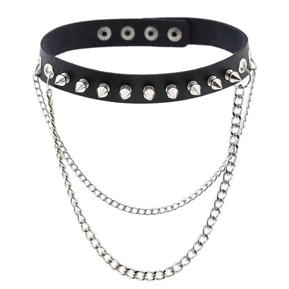Funki Findz | Necklaces | Unisex Hip Hop PU Leather Choker