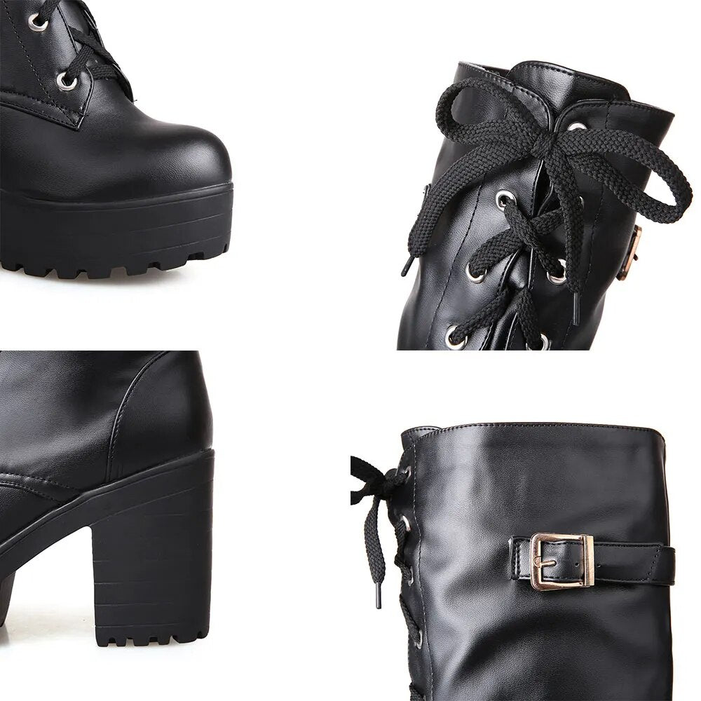 Funki Findz | Boots | Women's High Luxury Gothic Platform Boots