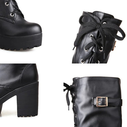 Funki Findz | Boots | Women's High Luxury Gothic Platform Boots