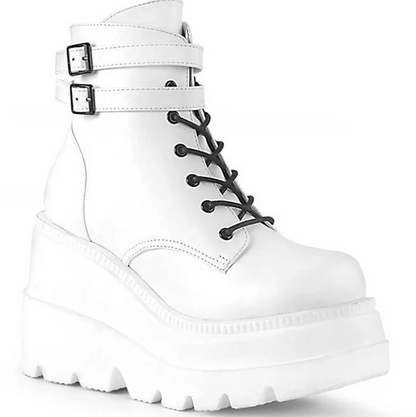 Funki Findz | Boots | Women's High Platform Buckle Ankle Boots