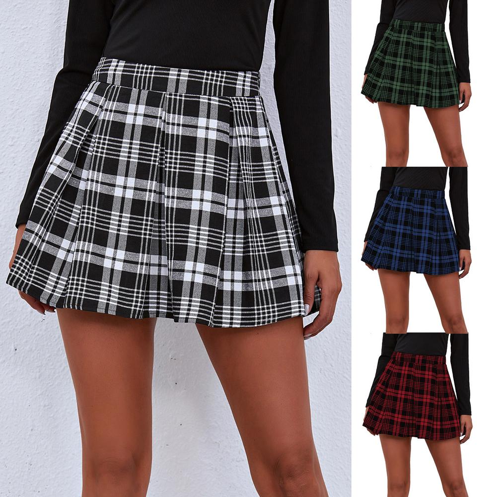 Funki Findz | Skirts | Women's Gothic Punk Paid Pleated Miniskirt