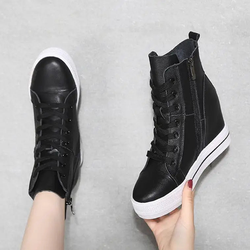 Funki Findz | Boots | Women's Canvas High Rise Ankle Sneaker