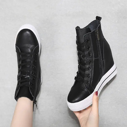 Funki Findz | Boots | Women's Canvas High Rise Ankle Sneaker