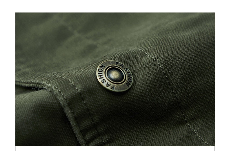Funki Findz | Jackets | Men's Military Warm Zip Up Cotton Jacket