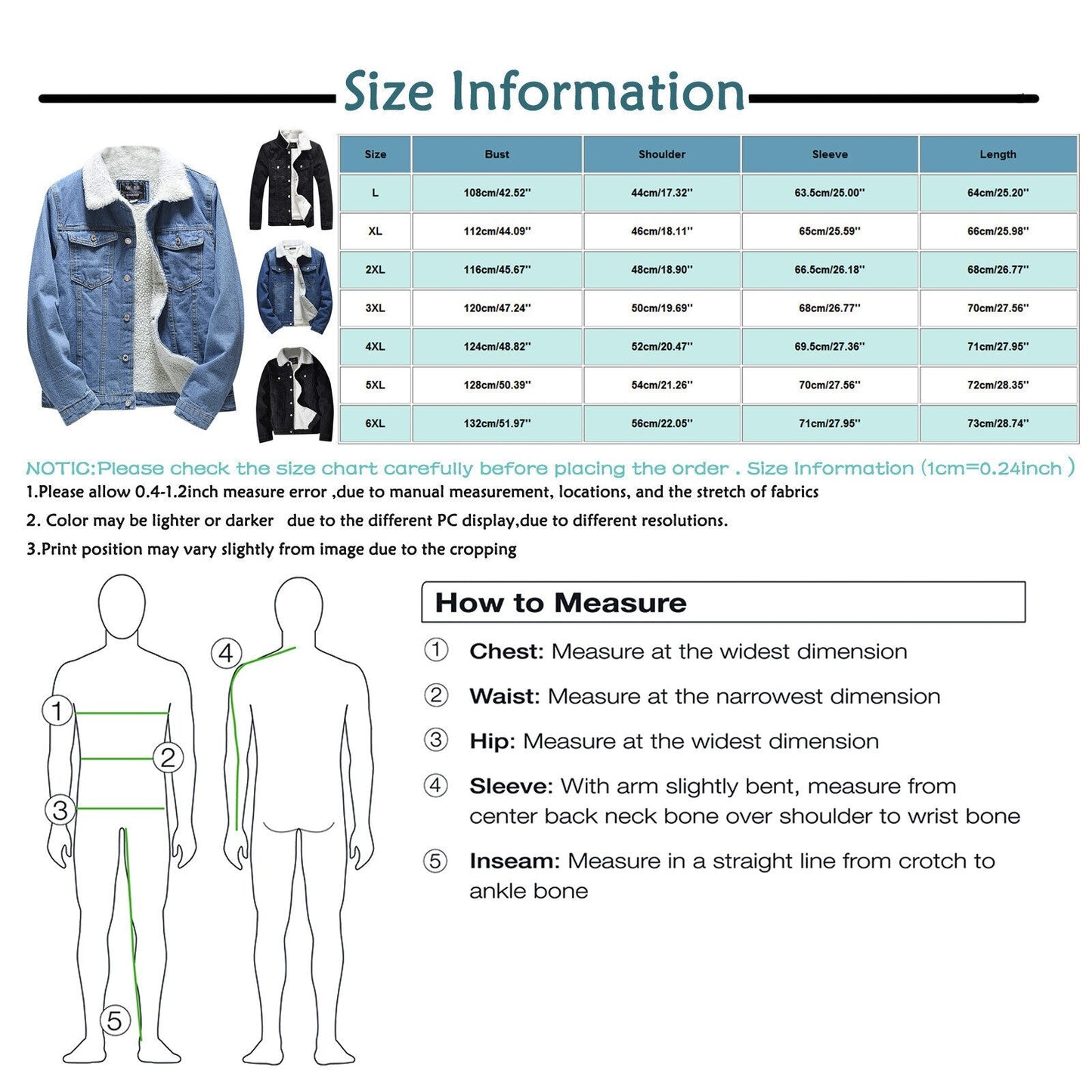 Funki Findz | Jackets | Men's Warm Denim and Sherpa Jackets