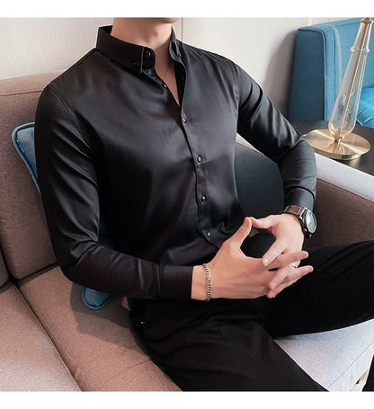 Funki Findz | Shirts | Men's Slim Fit British Style Dress Shirt 7XL