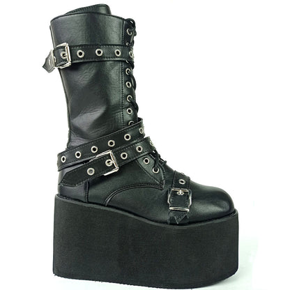 Funki Findz | Boots | Women's Buckle Wedge Platform Boots