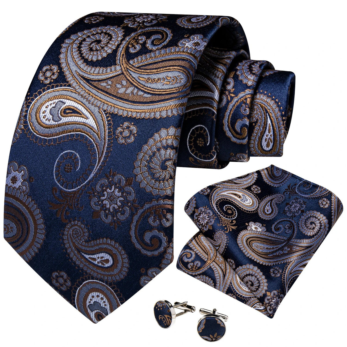 Funki Findz | Neck Ties | Men's Luxury 3Pcs Formal Tie Sets