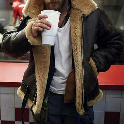 Funki Findz | Jackets | Men's Faux Leather Fur Lined Jacket