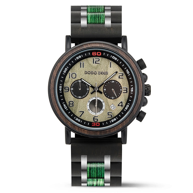 Funki Findz | Watches | Men's Wooden Quartz Wrist Stop Watch