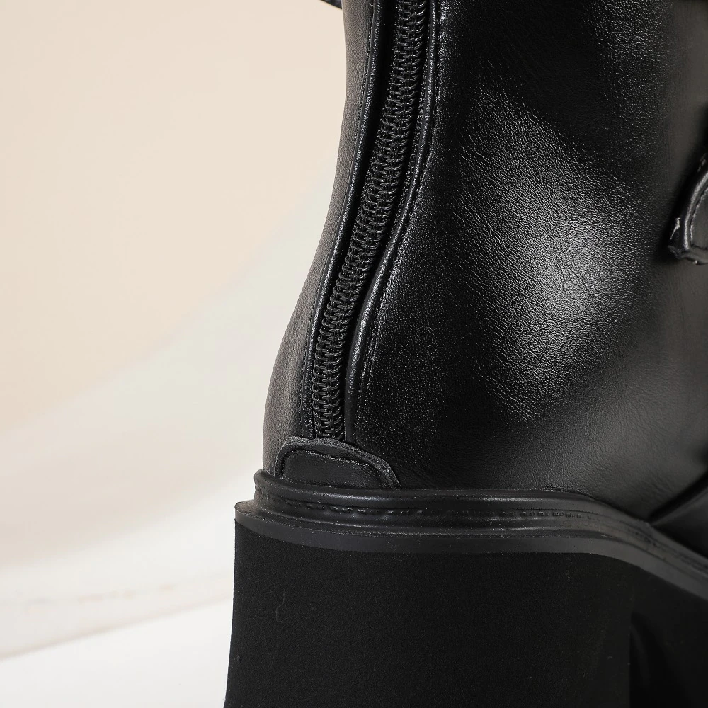 Funki Findz | Boots | Women's Platform Buckle Strap Wedges
