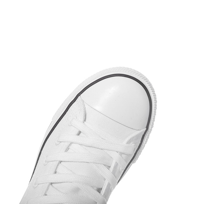 Funki Findz | Boots | Women's Calf-High Flat Canvas Sneakers