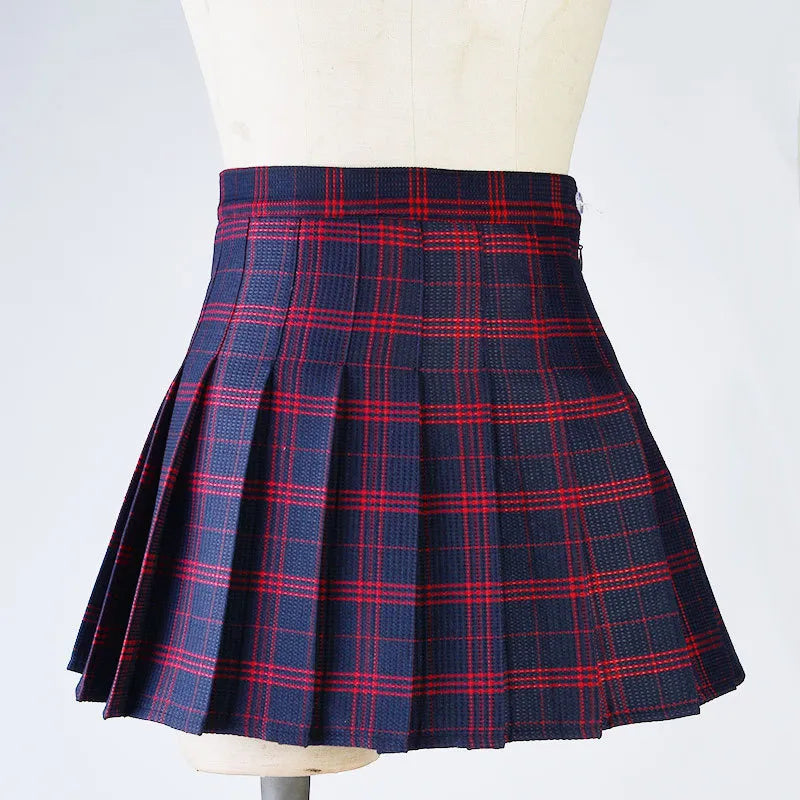 Funki Findz | Skirts | Women's Harajuku Preppy Plaid Mini Skirts