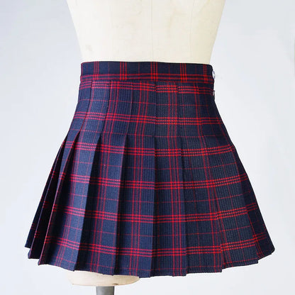 Funki Findz | Skirts | Women's Harajuku Preppy Plaid Mini Skirts