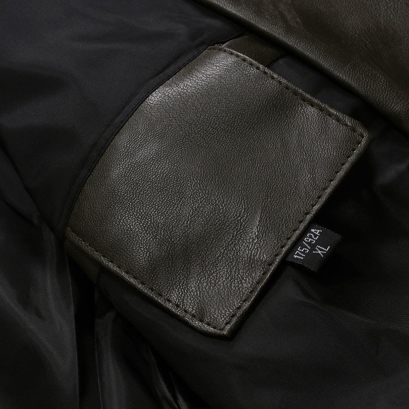 Funki Findz | Jackets | Men's Women's PU Leather Slim Jacket