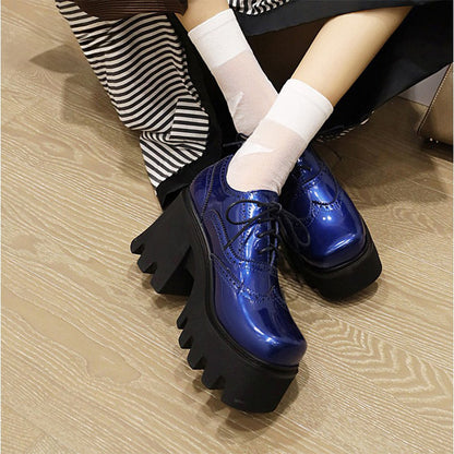 Funki Findz | Shoes | Women's British Walker Patent Platforms