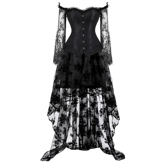 Funki Findz | Dresses | Women's Gothic Punk Corset Skirt Sets