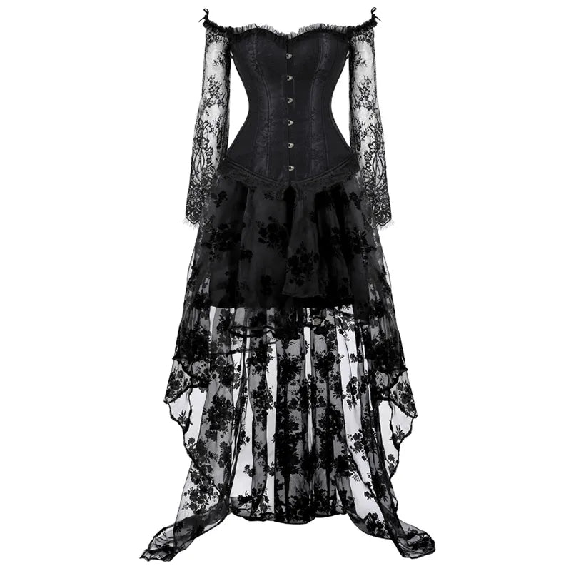 Funki Findz | Dresses | Women's Gothic Punk Corset Skirt Sets