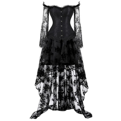 Funki Findz | Dresses | Women's Gothic Punk Corset Skirt Sets