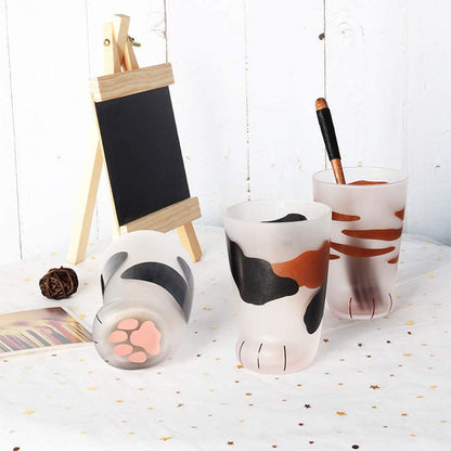 Funki Findz | Glasses | Cat Paw Frosted Glass Cup Sets