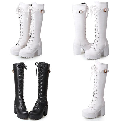 Funki Findz | Boots | Women's High Luxury Gothic Platform Boots
