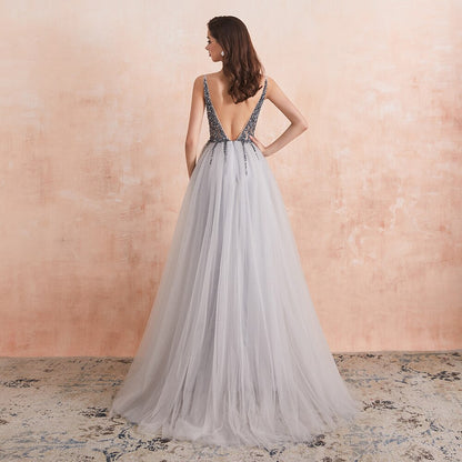 Funki Findz | Dresses | Women's Long Chiffon Tulle Prom Dress