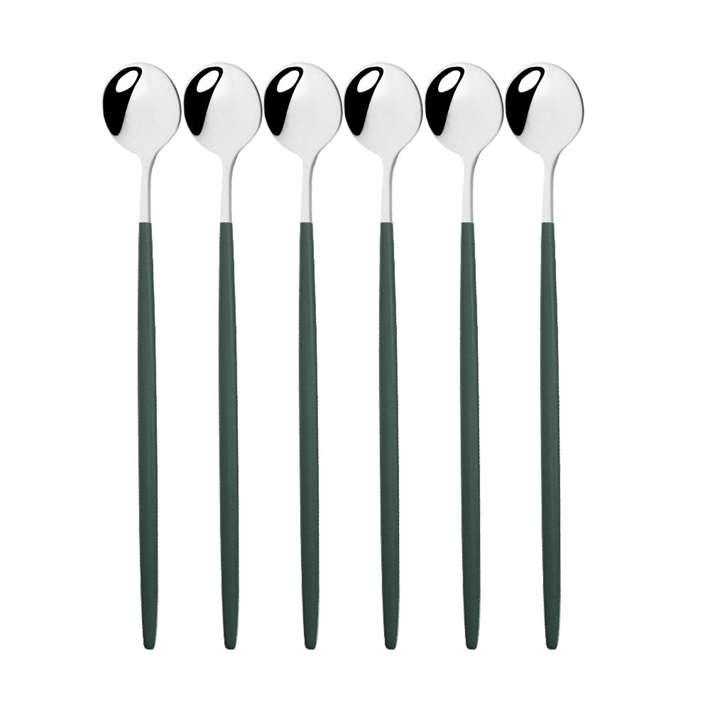 Funki Findz | Spoons | Stainless Steel Long Handled Spoons 6Pc
