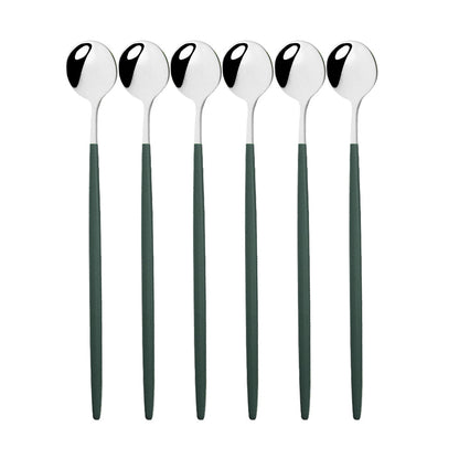 Funki Findz | Spoons | Stainless Steel Long Handled Spoons 6Pc