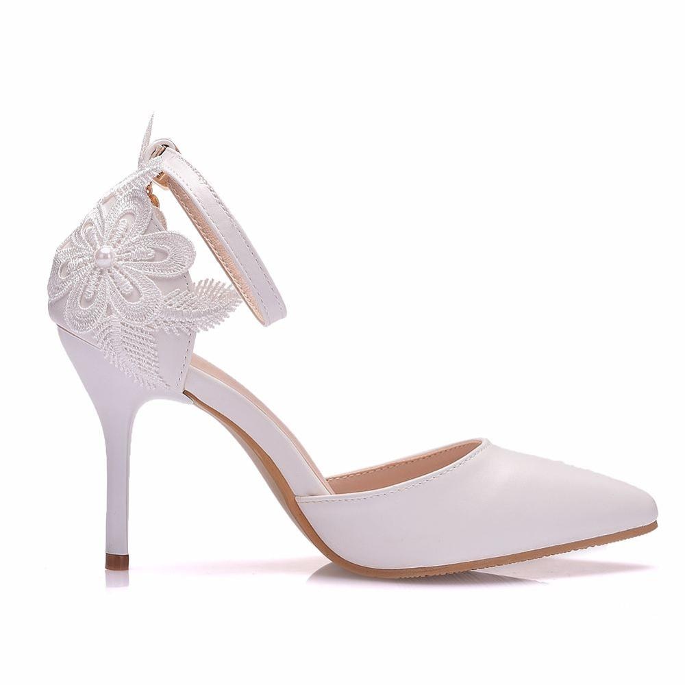 Funki Findz | Shoes | Women's Fine Lace Crystal Wedding Shoes