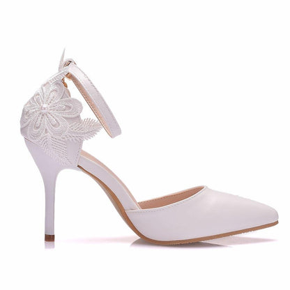 Funki Findz | Shoes | Women's Fine Lace Crystal Wedding Shoes