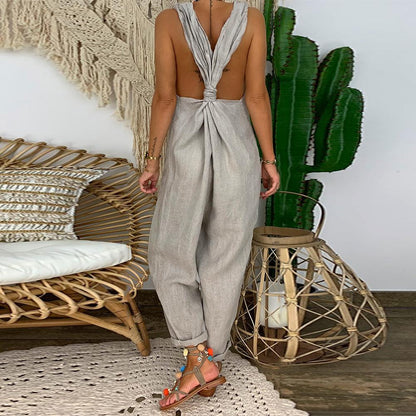 Funki Findz | Pants | Women's Knotted Strap Bib Style Overalls