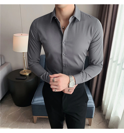 Funki Findz | Shirts | Men's Slim Fit British Style Dress Shirt 7XL