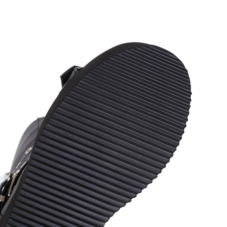 Funki Findz | Boots | Women's Buckle Wedge Platform Boots